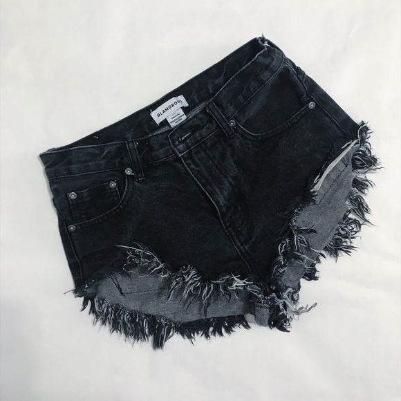 Urban Outfitters Pants - Black denim cutoff shorts.
